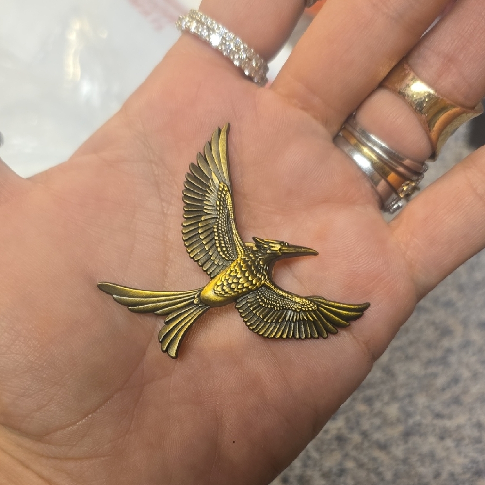 Gold Bird Brooch for Pets NWOT